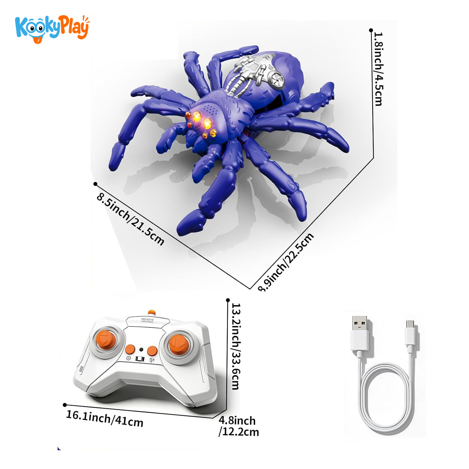 SpiderRush™ climbing a wall
